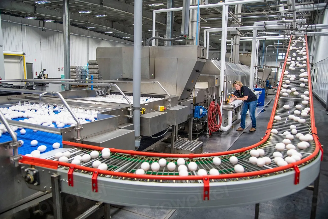 Línea de producción industrial